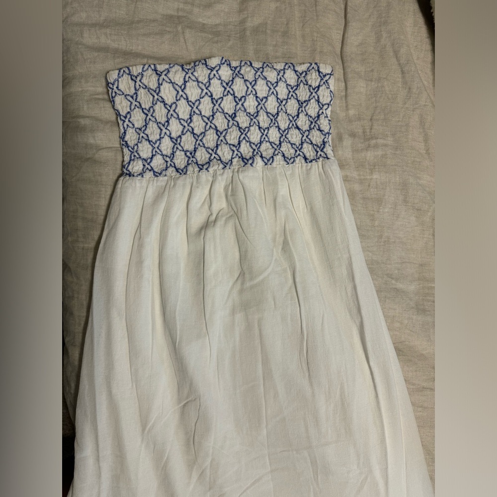 White strapless dress, size M
